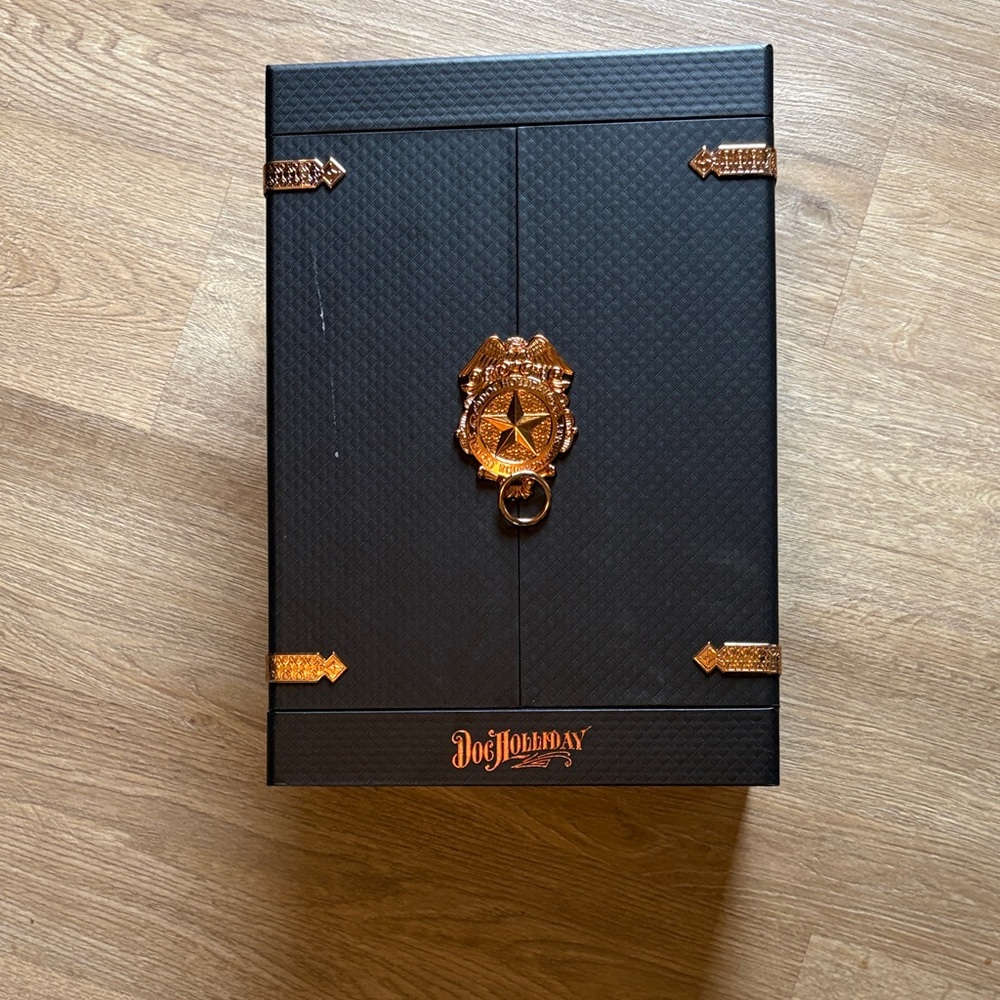 Doc Holliday Black and Gold Decorative Box